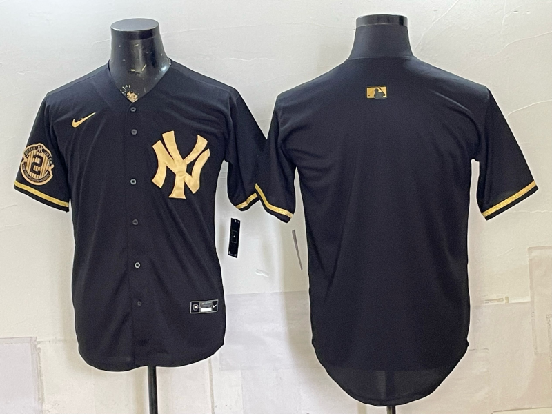 Men 2026 New York Yankees blank black Nike MLB Jersey 08040016->new york yankees->MLB Jersey